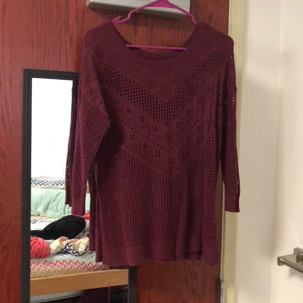 Burgundy sweater